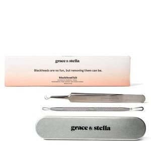 🆕 Grace & Stella Blackhead Remover Tools Kit in Silver